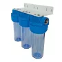 Senior Plus 3P BX Water Filter Housing 3/4 inch BSP Transparent Bowl for 9 3/4 inch Cartridges