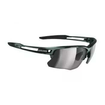 Salice 031RW Green/RW Silver Cycling Sunglasses with Spare Clear Lens