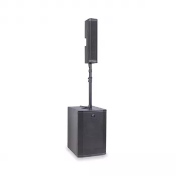 Soundsation Livemaker 12 PRO Active Portable PA System with 8-Channel Mixer, 300W RMS, Bluetooth, USB/SD Player, 2x 12 inch Speakers