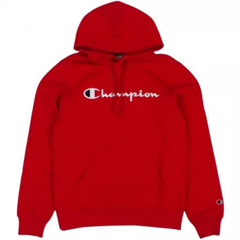 Men's Champion Powerblend Hooded Sweatshirt Red 220253 RS054 S