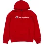 Men's Champion Powerblend Hooded Sweatshirt Red 220253 RS054 S