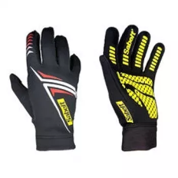 Sabelt G34 Sim Gloves Touchscreen-Compatible Silicone Palm Racing Gloves, Black, Size L