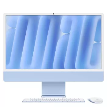 Apple iMac 24 inch Blue M4 8-Core CPU 8-Core GPU 16GB RAM 512GB SSD German Keyboard
