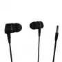 Vivanco VVEARSOLIDSOUNDK In-Ear Headphones with Microphone, 3.5mm Jack, Balanced Sound with Solid Bass, Black