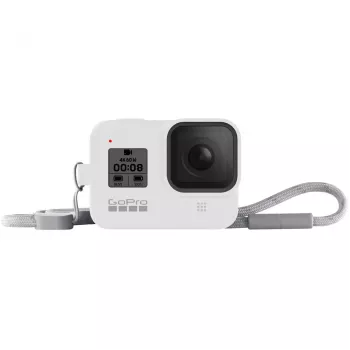 GoPro Sleeve + Lanyard for HERO8 Black, White Hot (AJSST-002)