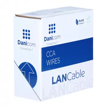 DSIT CAT5e Outdoor Network Cable U/UTP AWG 24/1 Solid Conductor 100 m Black