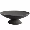 Fire Bowl L Cast Iron Outdoor Fire Pit, 60 cm Round, Wood & Charcoal Burning, Black