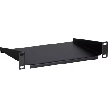 DSIT DS-FH10 10 inch 1U Fixed Rack Shelf for Server Cabinets, Black, 250 x 136 x 44 mm