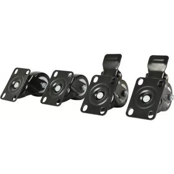DSIT DS-Wielrem Casters for Server Cabinets, 4 Pieces, 2 Swivel and 2 with Brake