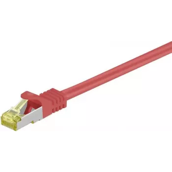 DSIT Cat.7 S/FTP Network Patch Cable RJ45 Male to Male, PiMF Shielding, Red, 1.5 m
