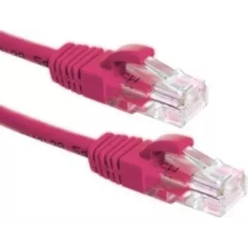 DSIT CAT6a U/UTP 100% Copper Network Patch Cable, 3m, Pink