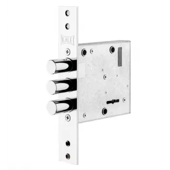 Mortise Lock KALE 447L CP, 45 mm Backset, 85 mm PZ, Chrome Plated, Reversible