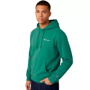 Champion Men's Powerblend Fleece Hooded Sweatshirt Green M
