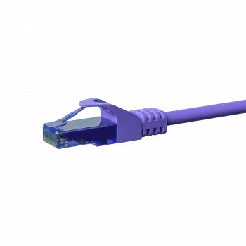 DSIT CAT6a Network Cable 100% Copper - U/UTP - 0.15 m - Violet (DC-U6A8-001)
