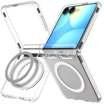 SPIGEN Ultra Hybrid Pro MagSafe Galaxy Z Flip8 Clear/White