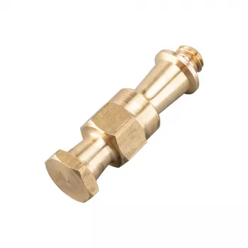 Manfrotto Double Stud Adapter for Super Clamp 035 Series, 3/8 inch-16 Thread, Brass, 60mm