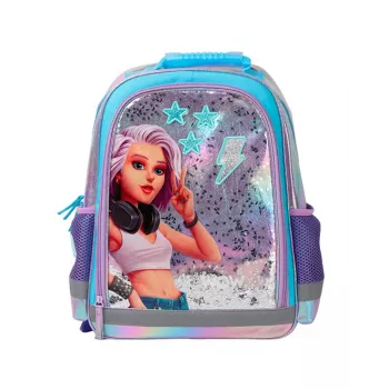 KIDS Wow Holo Holographic School Backpack 14L A4 Girls Iridescent
