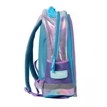 KIDS Wow Holo Holographic School Backpack 14L A4 Girls Iridescent