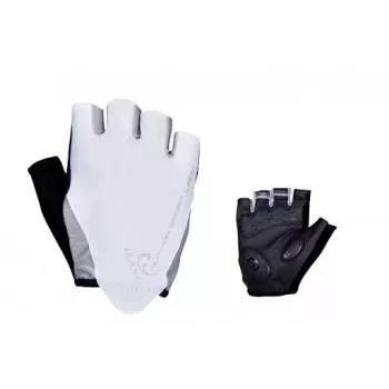 Author Lady Sport Gel Women's Short Finger Cycling Gloves, Size L, Black/White