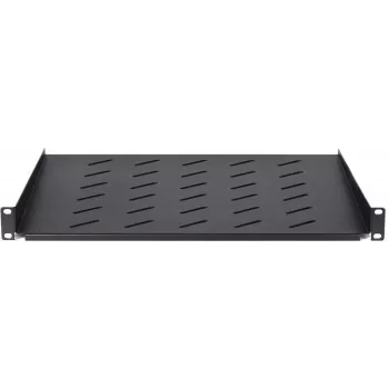 DSIT DS-FH1U450 1U Fixed Shelf for 600mm Deep Wall Cabinets, 450mm Depth, Black
