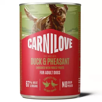 Carnilove Duck & Pheasant Wet Dog Food, 400g Can, Grain-Free