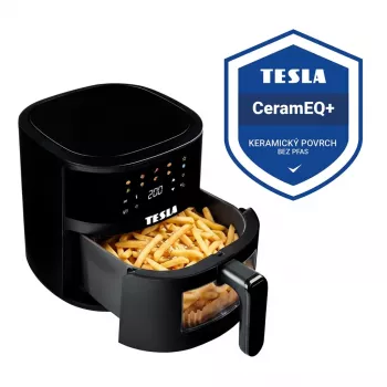 TESLA AirCook Q45 Pro AIRCKQ45PROBLK air fryer with ceramic coating