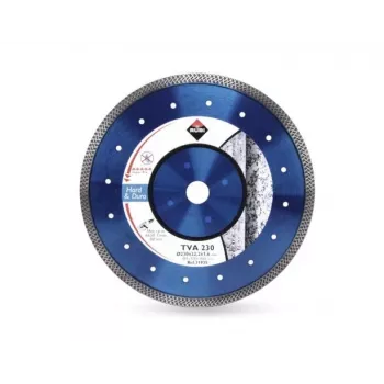 RUBI DIAMOND BLADE TVA 115 SUPERPRO - 115mm Continuous Rim Diamond Blade for Porcelain, Ceramic, Granite, Marble, Wet/Dry Cutting