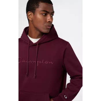 Champion Men's Hooded Sweatshirt Burgundy 220271 RS522 Size S