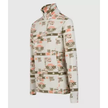 Brunotti Misma-Print Women's Fleece Jacket, Size L, Arctic Desert Flower