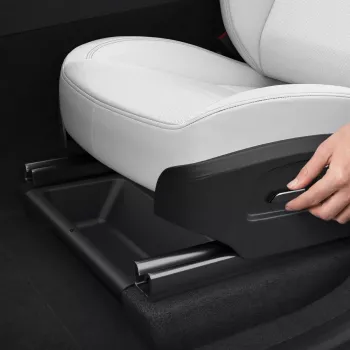 Spigen Underseat Organizer Box for Tesla Model Y (Juniper) 2-Pack Black