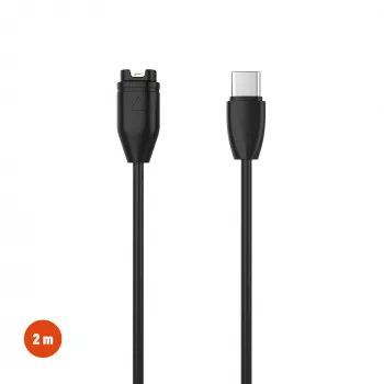 FIXED USB-C to Garmin Charging Cable 2m Black - Forerunner Fenix Venu Vivoactive Instinct