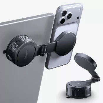 Spigen OneTap Pro MagSafe Magnetic Dashboard & Windshield & Screen Car Mount Black