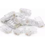 DSIT DANICOM UTP RJ45 CAT6 Pass Through Network Plug for Flexible Cables - 10 Pieces (DC-RJ45-UTP6-PT-10PCE)