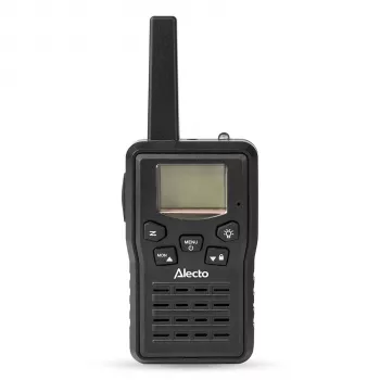 Alecto FR200BK Walkie Talkie Set 2-Pack, 10 km Range, PMR446, Black