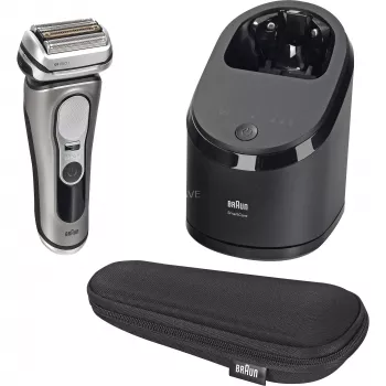 Braun Series 9 PRO+ 9665cc Electric Shaver with SmartCare Center, Graphite/Silver