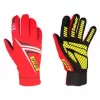Sabelt G34 Sim Racing Gloves, Touchscreen-Compatible, Silicone Palm, Red, Size S (216-223 mm)