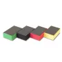 RUBI Polishing Block Grit 60 Coarse Silicon Carbide Hand Sanding Block for Tile, Stone, and Glass, 90 x 55 x 25 mm, Black
