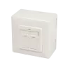 DSIT DC-Wall-Out-STP6-I Surface-Mount Cat. 6/Class E Shielded Dual RJ45 Outlet, Ivory