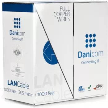 DSIT DANICOM CAT6 100% Copper UTP 305m Solid Core Cable - LSZH (Cca)