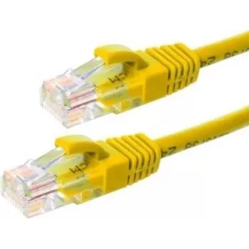 DSIT CAT5e U/UTP Network Patch Cable, 7m, Yellow, 100% Copper, RJ45, Gigabit Ethernet