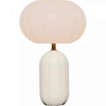 NEWGARDEN Rachel 45 Beige Rechargeable LED Table Lamp with RGB + Warm White, IP65, Remote Control
