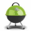FIELDMANN FZG 1000G Charcoal Grill, 44 cm Chrome-Plated Grate, Enamel Steel Body, Tripod Stand, Removable Ash Catcher, Black