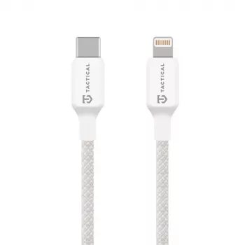 Tactical Stitch Thread USB-C to Lightning Cable, White