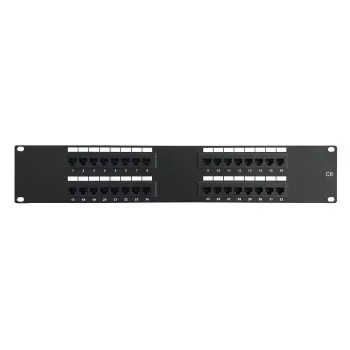 DSIT 19 inch Cat6 UTP 32-Port Patch Panel 2U Black