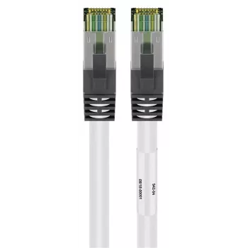 DSIT CAT 8 S/FTP PiMF RJ45 Network Cable, 2 m, White