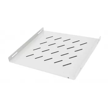 DSIT Fixed Rack Shelf for 800mm Deep Outdoor Server Cabinets, 1U, 50kg Load, Light Grey
