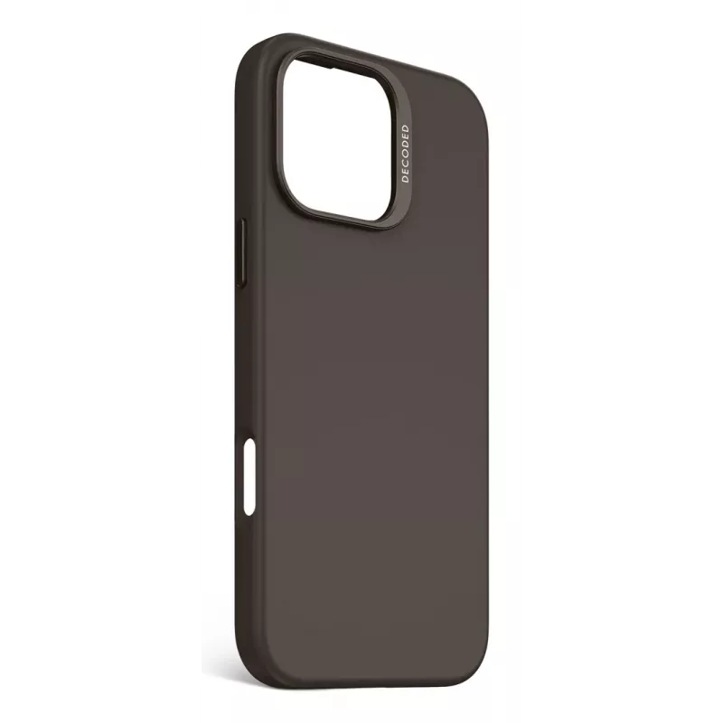 DECODED Antimicrobial Silicone Case for iPhone 16 Pro Max MagSafe Black