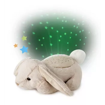 Cloud b Twilight Buddies Bunny Plush Night Light Projector Beige