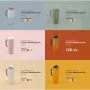 Orangemonkie 6-Color Background Set for Foldio 4 (White, Black, Gray, Green, Blue, Yellow)