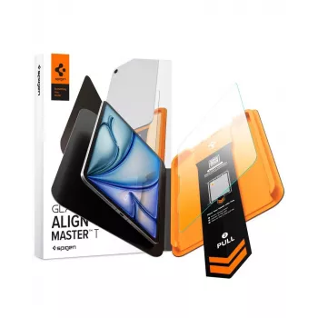 Spigen AlignMaster GLAS.tR Tempered Glass Screen Protector for iPad Air 11 inch (6th/7th/8th Gen, 2024-2026) - Clear